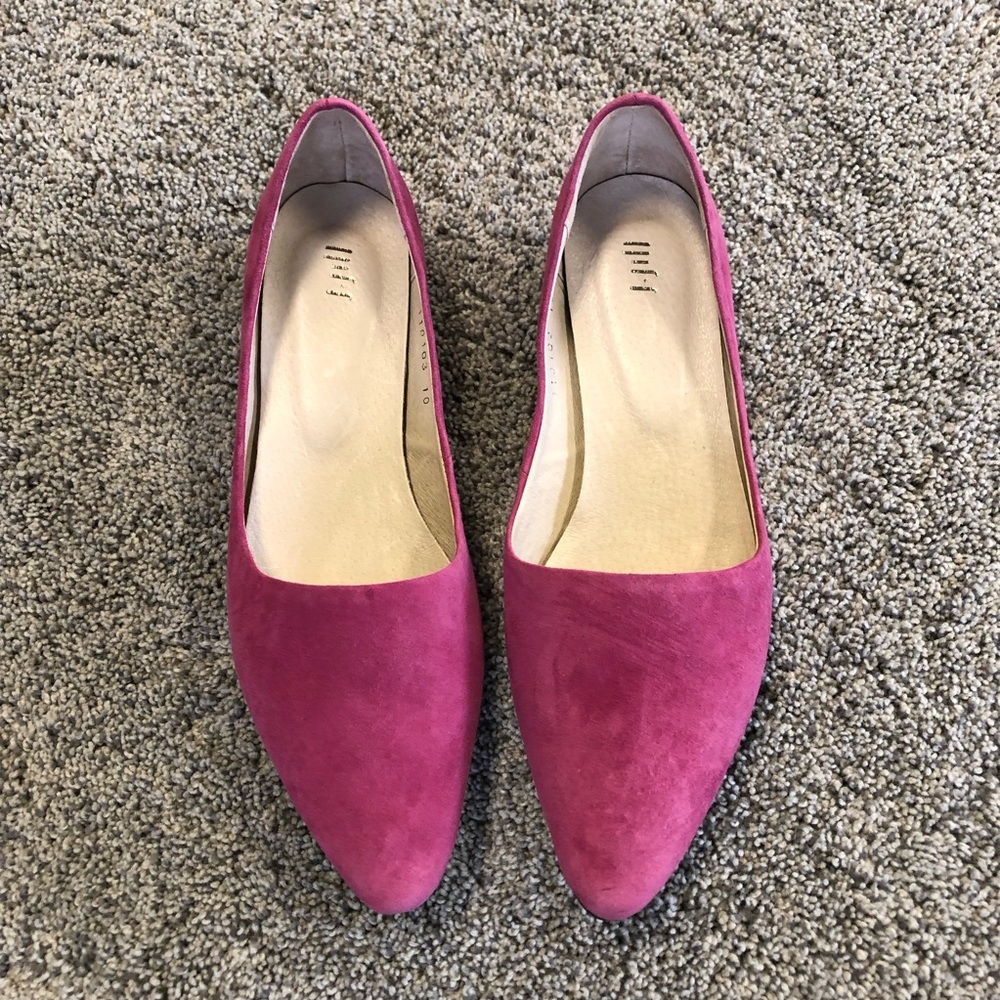 J Jill Pink Suede Shoes Sz. 10‎